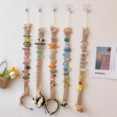Wooden Headband Hair Clips Hanger Hair Bow Holder Hair Clips Storage Holder Hairpin Organizer