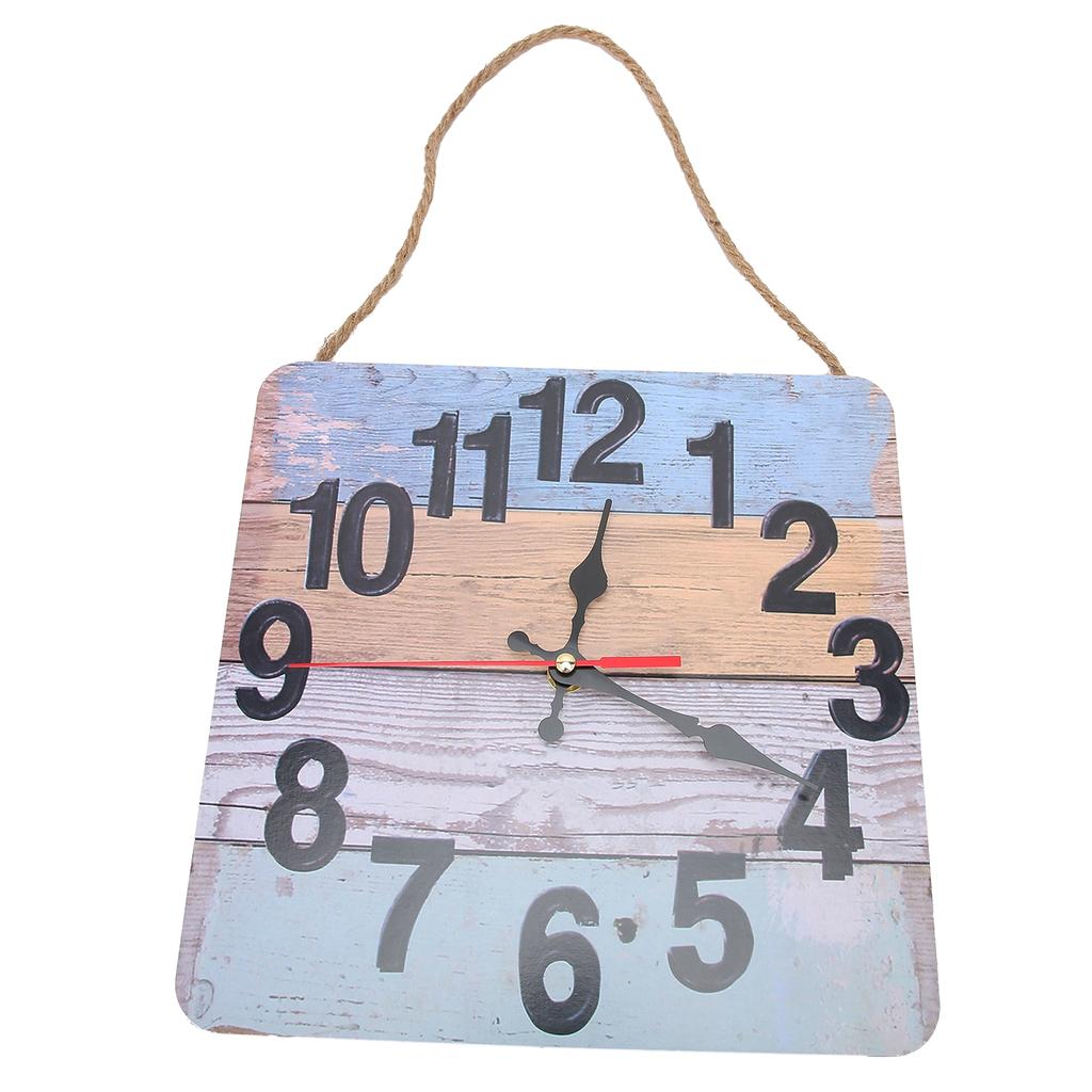 Wall Clock Square Silent Industrial Style Home Decoration Commercial Retro Decorative Clock