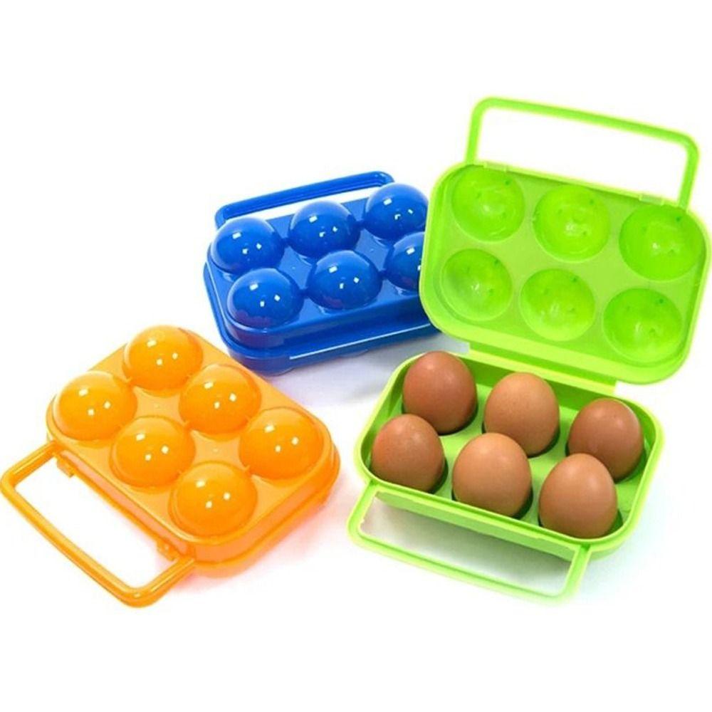 Egg Container Organizer Case Camping 6/12Grid Eggs Box Egg Storage Box Egg Holder Eggs Case