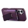 CASENEO For iPhone 17 Case with Foldable Kickstand TPU PU Leather PC Card Bag Magnetic Phone Cover Compatible with MagSafe