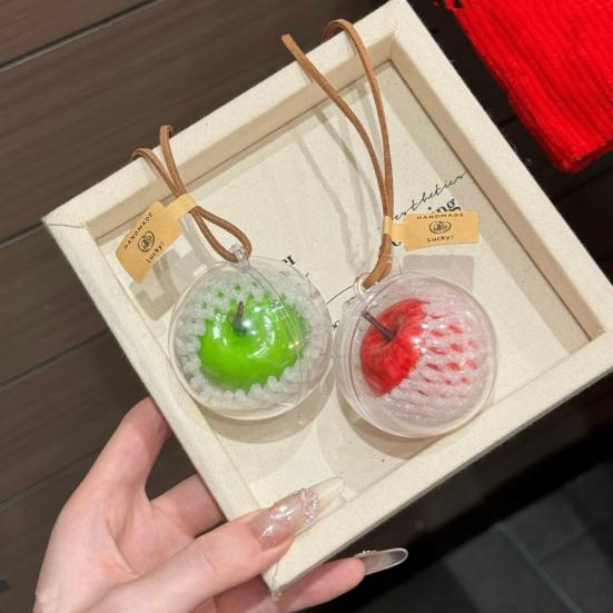 Portachiavi Ciondolo a Forma di Frutta Borsa Ciondolo Frutta Simboleggiante Fascino Portachiavi Simulazione Sicurezza Decorazione Auto