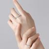 Runxin's Adjustable Sun, Moon & Stars Couple Ring: A Simple, Elegant Gift for Long-Distance Lovers.
