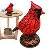 Cardinal desk lamp natural animals and birds theme lamp Christmas table lamp home office table decoration ornaments