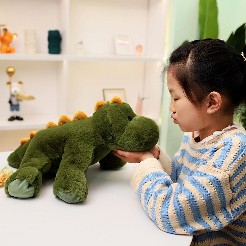 Cute fox throw pillow plush toy doll dinosaur dog doll children sleeping soothing doll