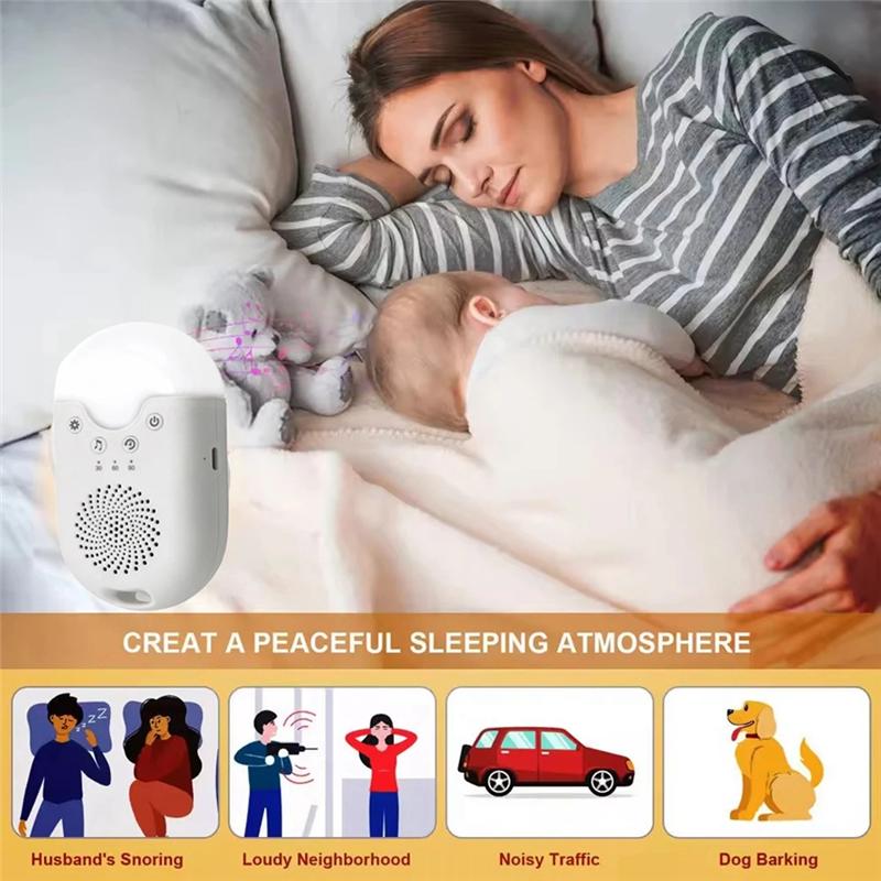 

Classy-Noise Sleep Machine Baby Sleep Instrument Elderly/Adult Anxiety Insomnia Bedside Audio Player Sleep білий