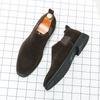 Fashion Men Business Loafers with Pointed Frosted Surface Lightweight Comfortable Fashionable and Formal Shoes In Sizes 38-48 Men Shoes
