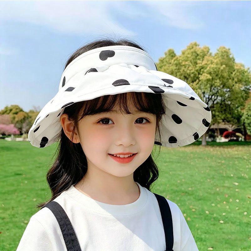 Children's Korean Style Cartoon Wide Brim Summer Sun Hat