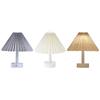 Pleated Table Lamp with Soft Light Adjustable for Bedrooms Living Room and Office Desk Lampshade
