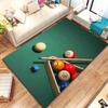 3D Colorful Snooker Billiard Carpet Ball Sports Area Rug for Living Dining Room Bedroom Decor Floor Rug Bathroom Non-Slip Rugs
