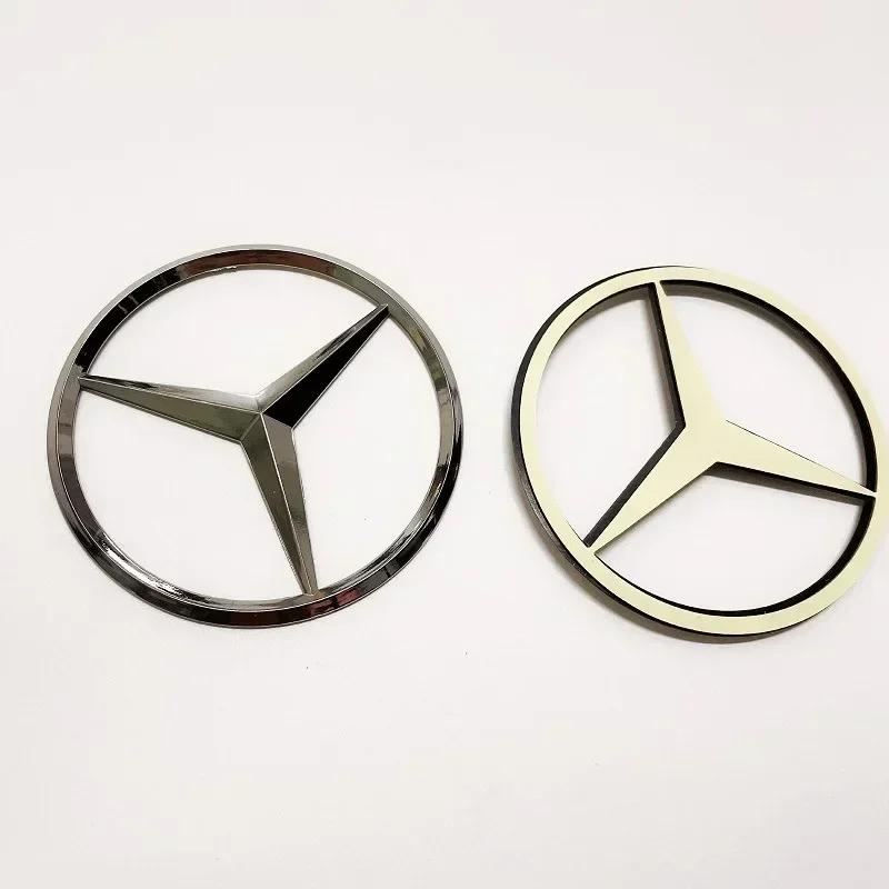 XEKVA1 For Mercedes Benz 9cm Car Rear Decal Trunk Emblem Sticker For Mercedes Benz S320 W164 W203 W204 W168 C180 E320 A200 CLA CLK CLS