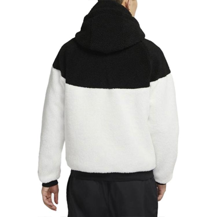 Nike Veste d'échauffement décontractée Windrunner en polaire sherpa pour homme, Vestes Blanc cassé DD0300-016