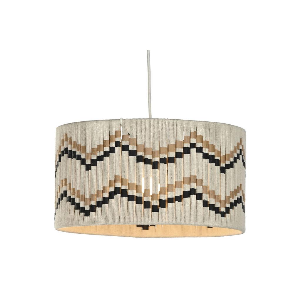 Ceiling Light Home ESPRIT Bicoloured Raffia 50 W 39 X 39 X 21 Cm