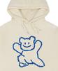 [Unisex] Big Line Bear Smile Hoodie_Cream