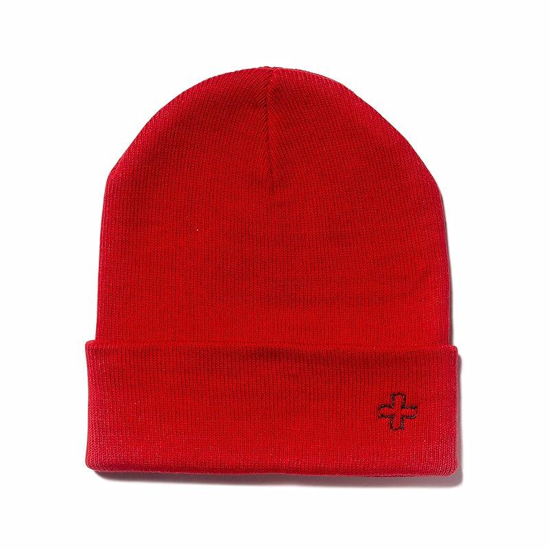 

[NYN-JEWELRY] NYNJ SIGNATURE KNIT CAP men s beanie knit cap brand logo embroidery (red)
