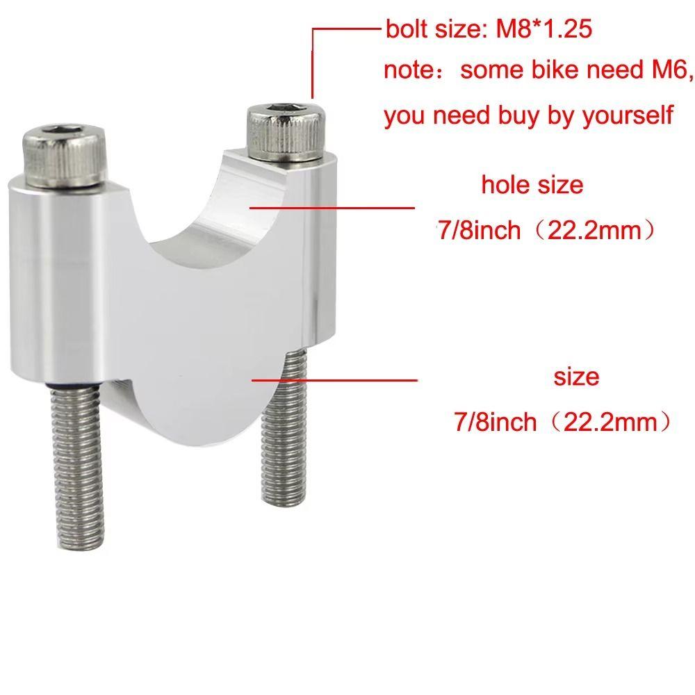 22mm Motorcycle Handlebar Risers 7/8" Bar Mount Mount Handle Handle Clamp  Motorcycle
