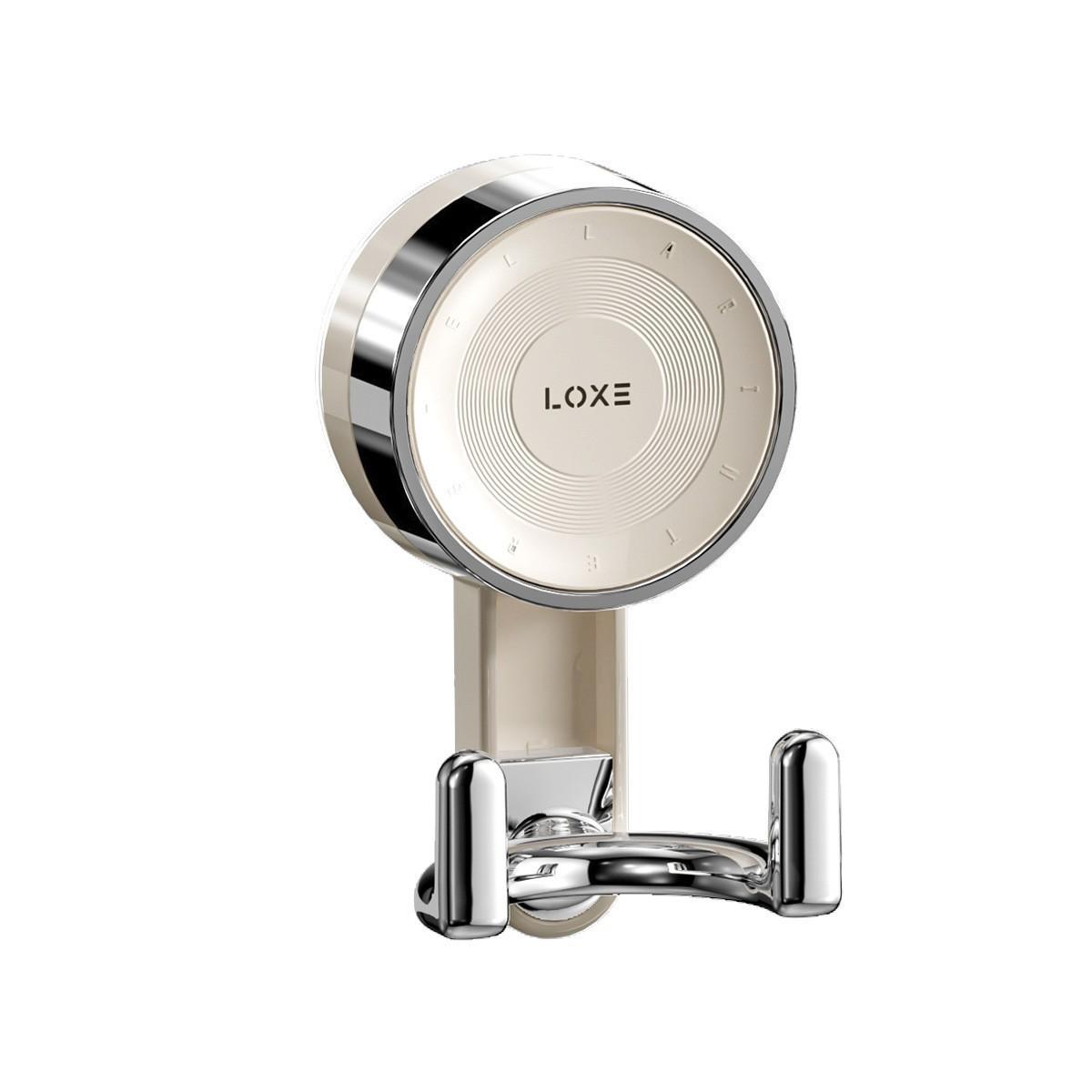 

Wall Mounted Vacuum Suction Cup Double Hook No-Drilling Key Towel Hanger Hook For Bathroom Kitchen Removable Storage Hook