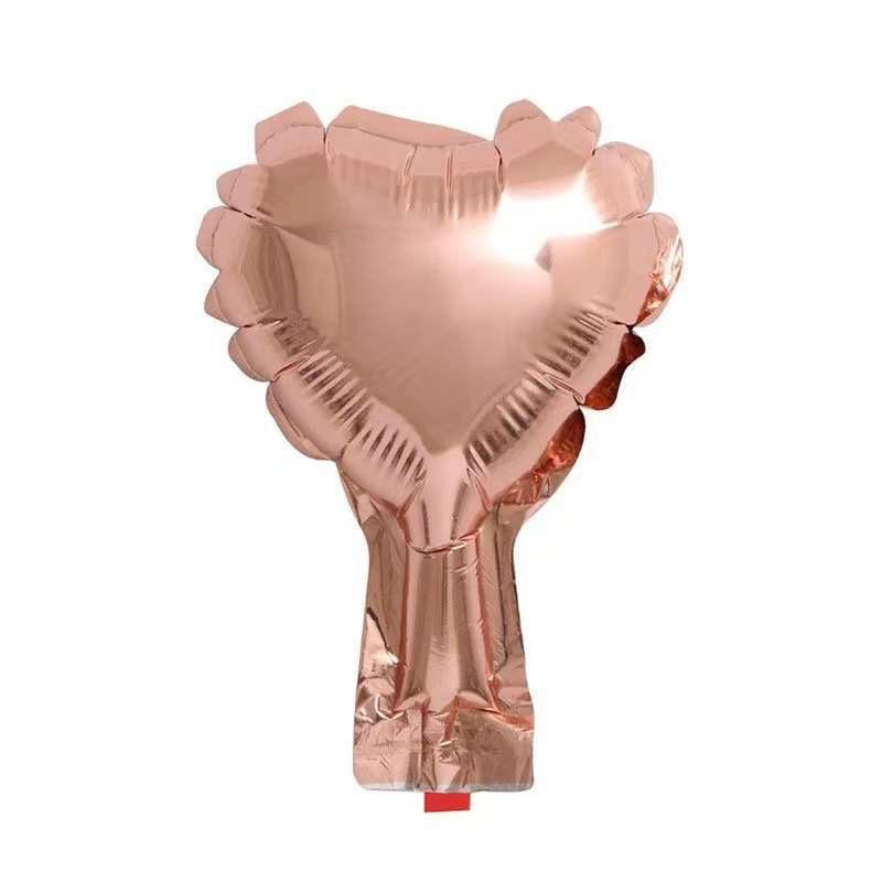 5 Inch Heart Shaped Foil Balloons 50 Pieces Durable Mylar Balloons for Party Decorations and Events