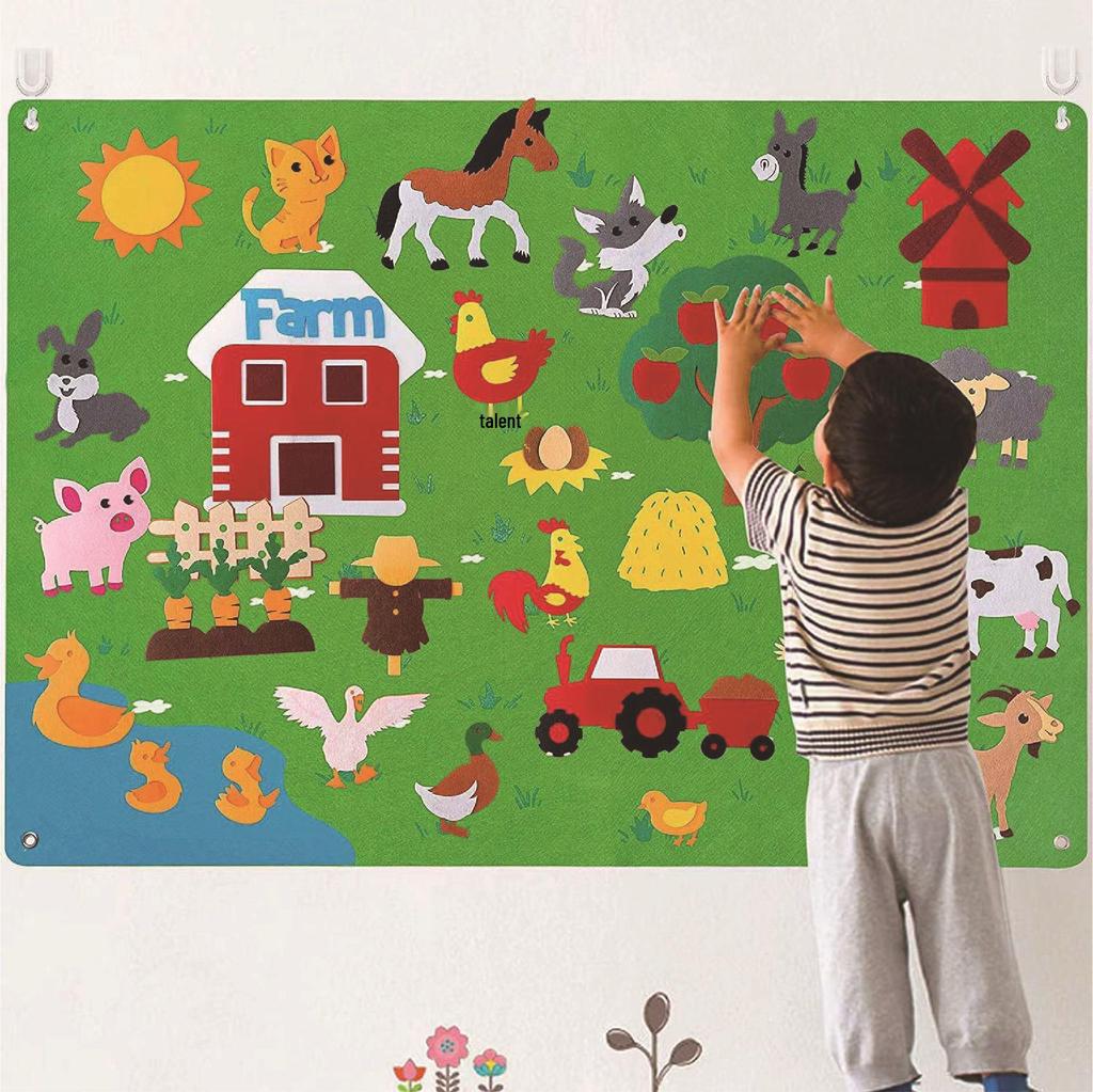 3D Felt Story Educational Board for Toddlers