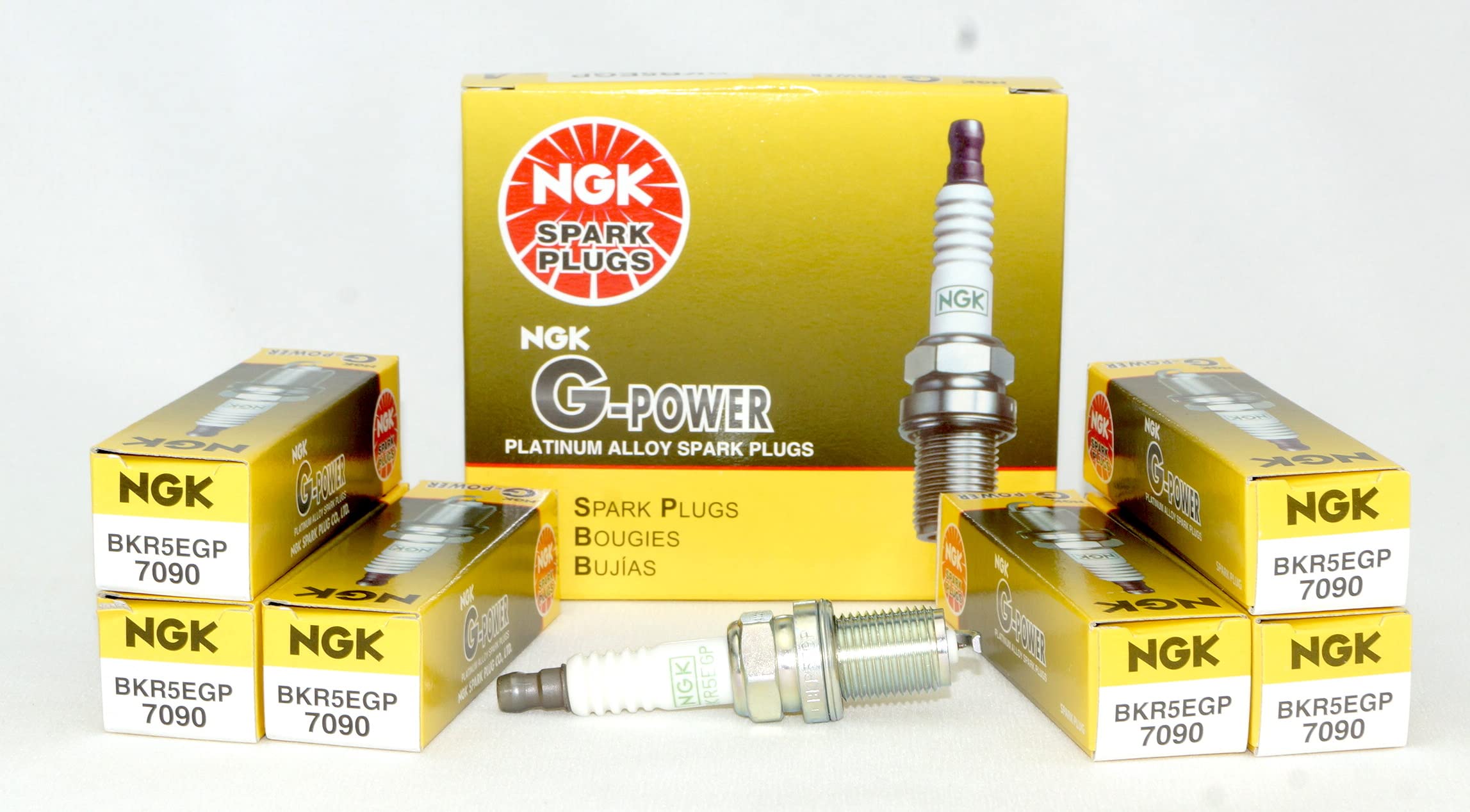 

NGK 7090 G-Power Platinum Spark Plug BKR5EGP Pack of 6