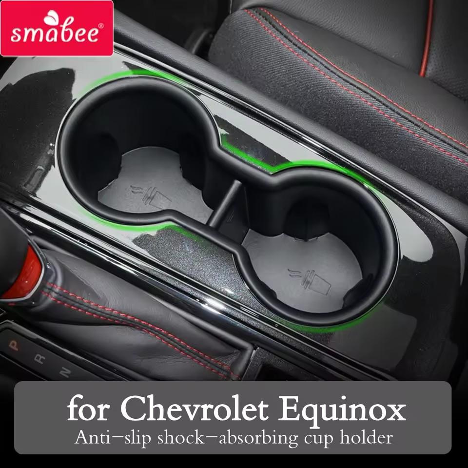 for Chevy Chevrolet Equinox 2019 2020 RS Premier Anti-Slip Shock-Absorbing Water Cup Holder Box Storage Car Accessories