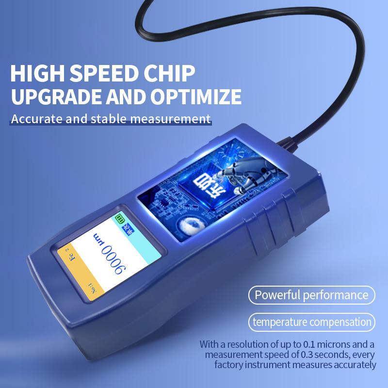 DR260 High-Precision Plastic and Metal Coating Thickness Gauge Paint Detector for Galvanized Layers and Chromium Plating