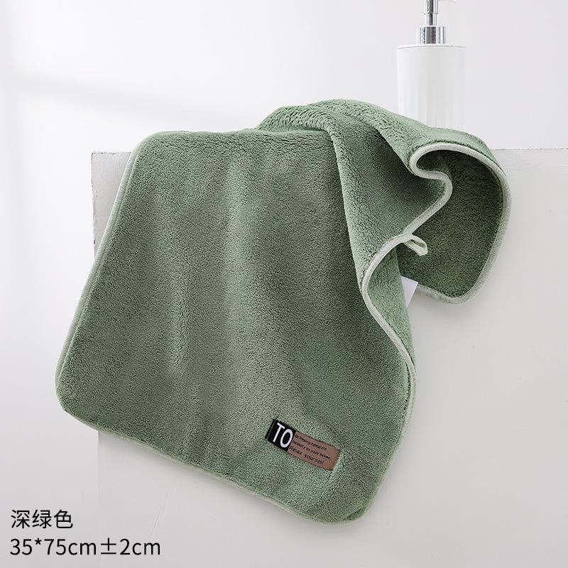 Towel New Coral Fleece Water-absorbing Multi-color Household Unisex Hand Towel Face Towel