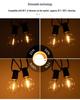 G40 Plastic Light Bulbs: Christmas Decoration, Round Balls, European & American Standard, 110-220V, Light String with 25 Spare Bulbs.