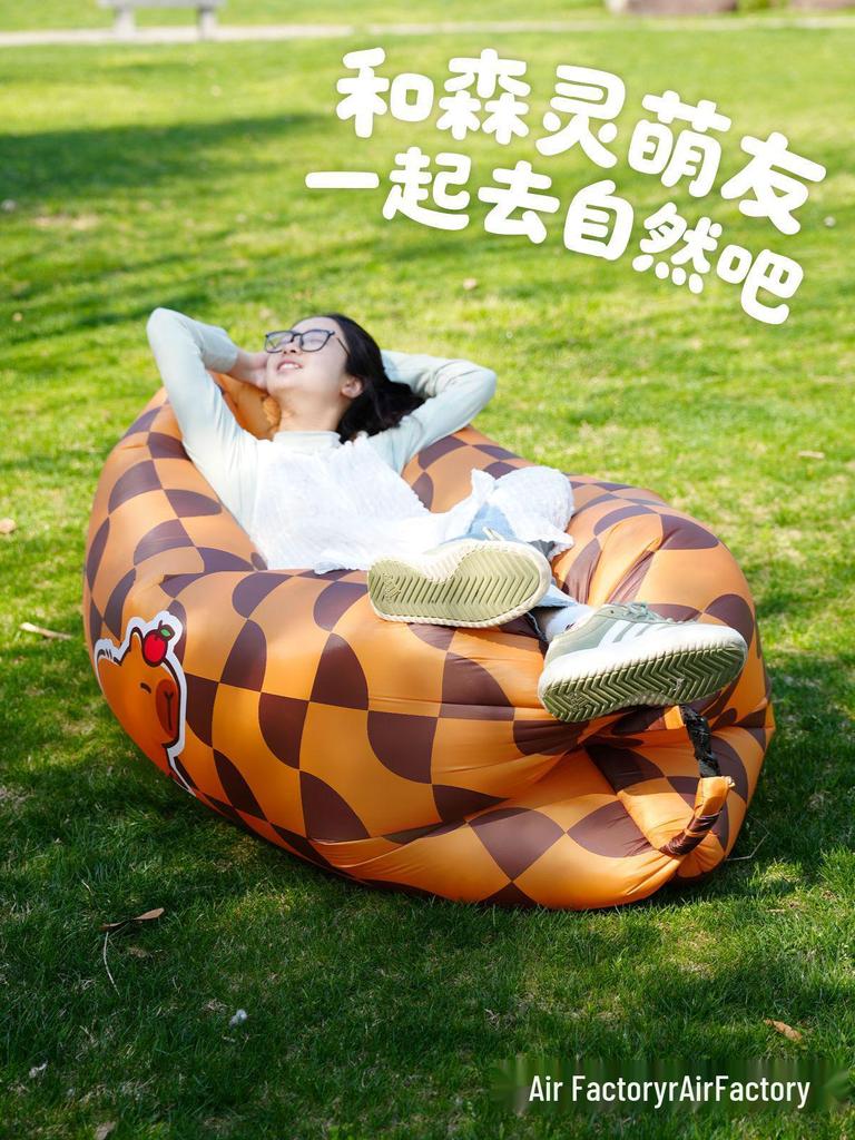 Inflatable Music Festival Sofa - Portable Outdoor Air Couch for Camping & Events