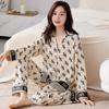 Pajamas women spring and autumn pure cotton long-sleeved 1011 new cotton suit Korean version casual can be worn outside loungewear