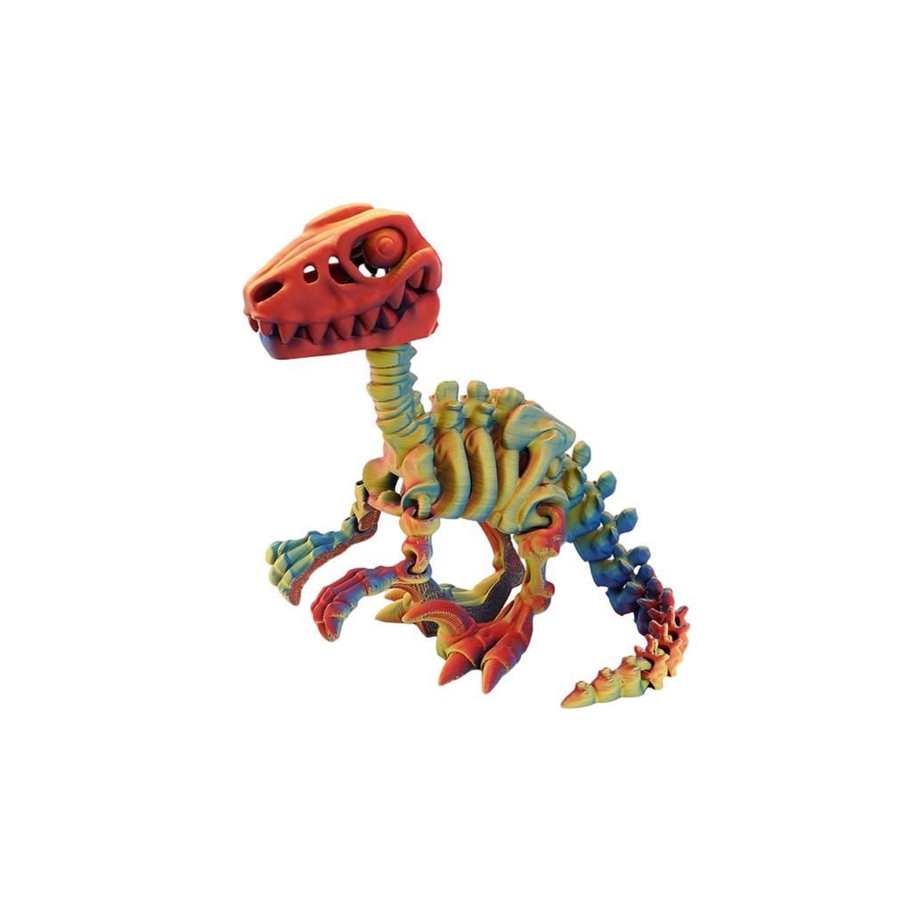3D Printed Dragon Velociraptor Skeleton Ornament, Realistic Dragon, Fun And Trendy Printed Toy Dragon