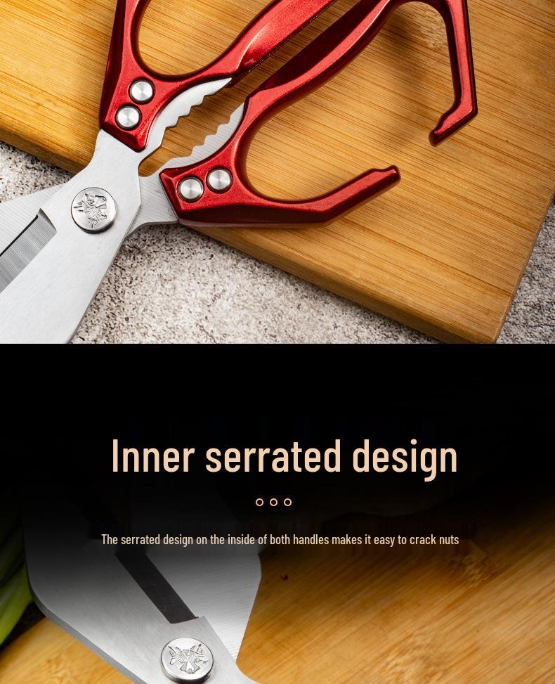 New Hot-Selling Multi-Functional Chicken Bone Scissors with German Diamond Cutter Head for Enhanced Kitchen Use