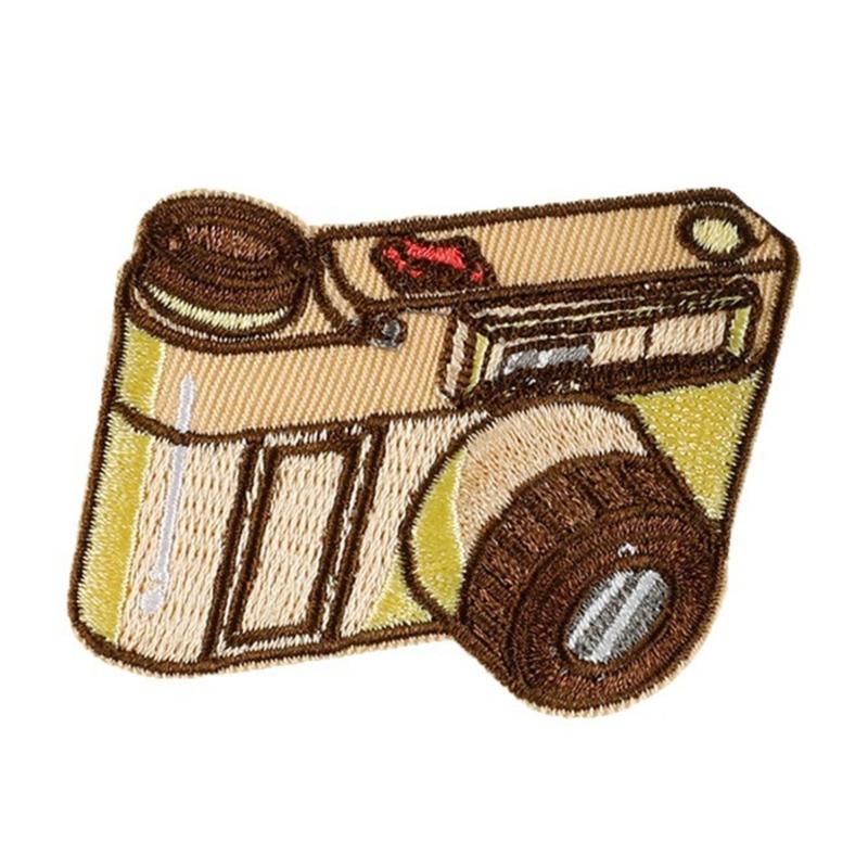 11 Pcs Cartoon Camera Iron On Patches Clothing Patches Colorful Repair Patches Embroidery Patches for Bag Decoration