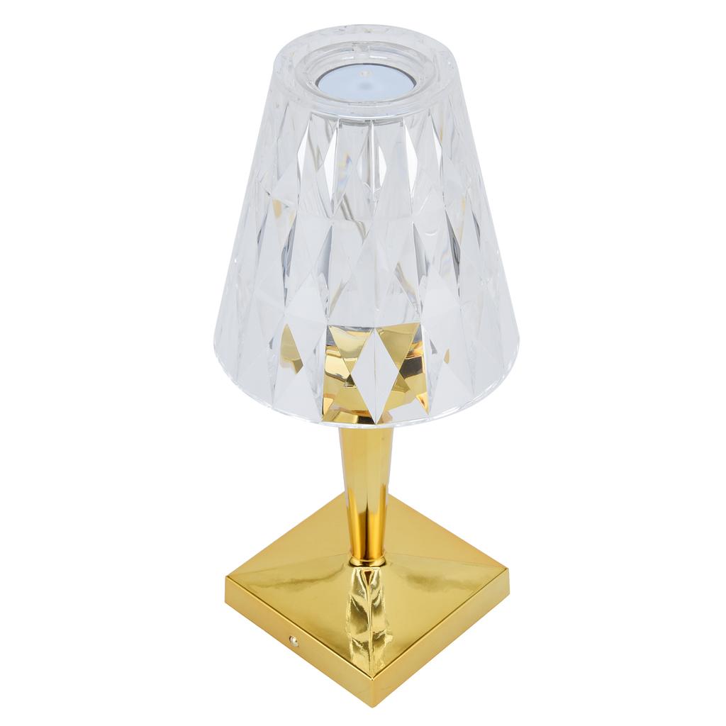 LED Kristall Tisch Lampe Dimmbar Schreibtisch Lampe USB Lade für Schlafzimmer Decor Warm Weiß Licht