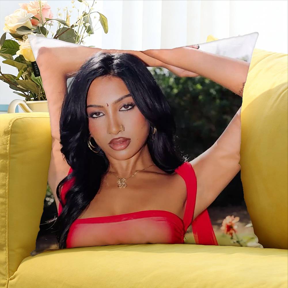 Lara K-KATSEYE Various Sizes Square Pillow Case For Car Home Bedchamber Decor