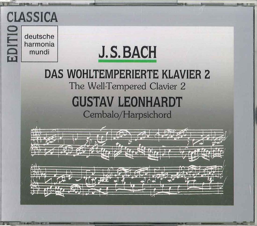 CD GUSTAV LEONHARDT - Bach:das Wohltemperierte Klavier 2 B18D3601718 BMG Japan Classical Used