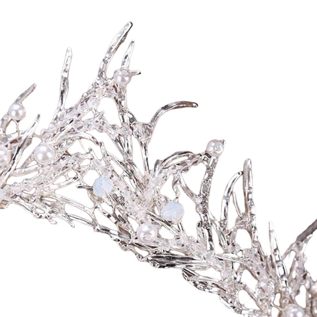 Royal Bridal Tiara Crown for Women And Girls Fairy Princess Elegant Jewelry Hair