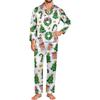 Men's Long Sleeve Button-Down Pajama Set, 2-Piece Sleepwear Loungewear with Pants for Home and Bedtime