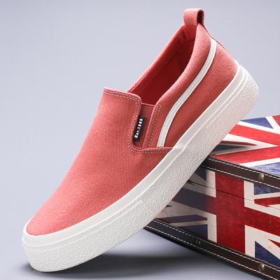 Outdoor Summer Loafers Light Color Casual Shoes for Men Soft Sole Canvas Shoes Comfortable Men's Moccasins Simple Slip On Flats