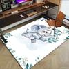 1PC Elephant Non-Slip Floor Carpet Compatible for Office&Living Room&Bedroom&Dining Room -  Soft & Pattern, Vibrant Colors-H0412