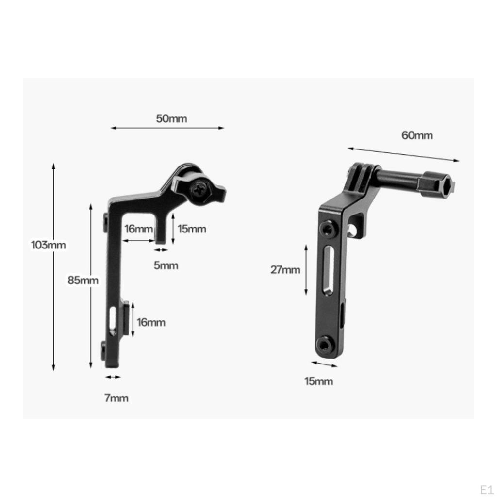 Handlebar Mounting Bracket Aluminum Alloy Bike Builtin Extension Arm Cycle