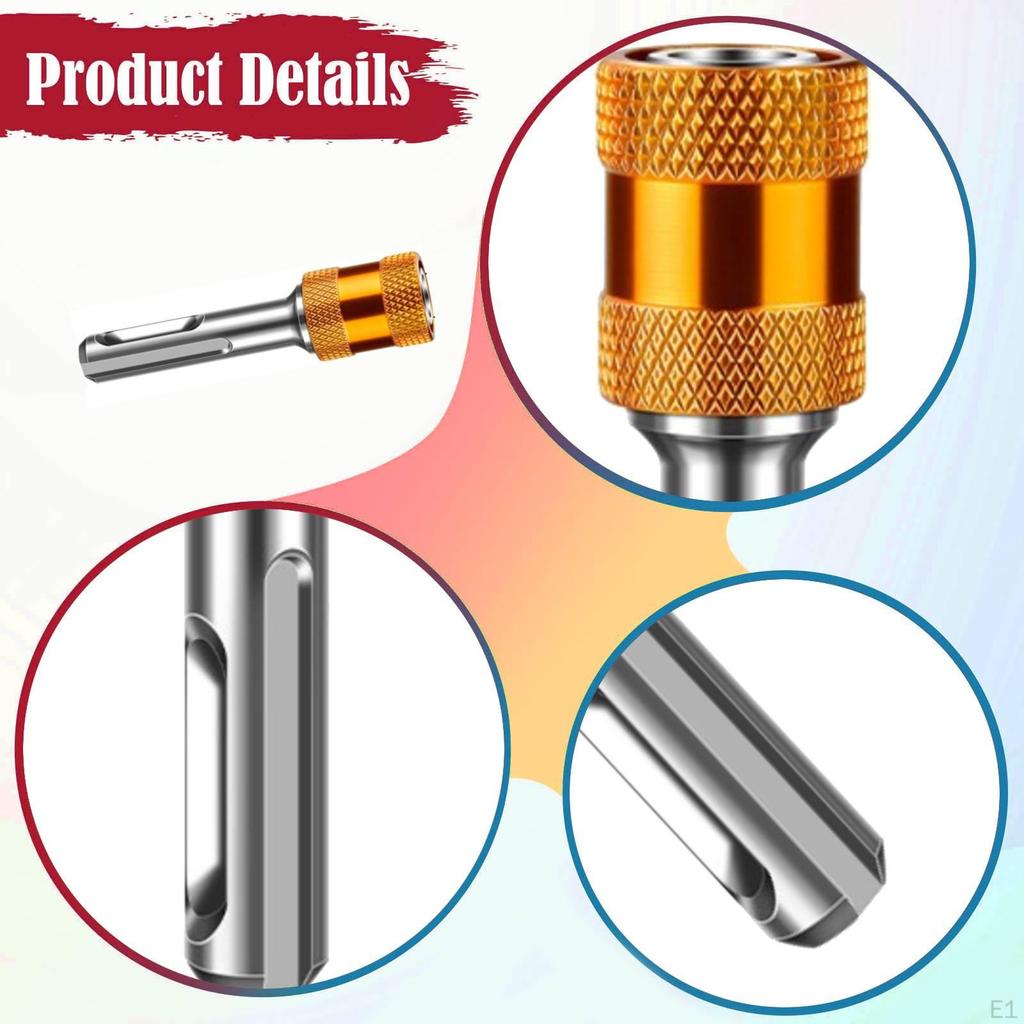 Lightweight Electric Mallet Adapter Impact Drill Chuck Self Locking Screwdriver Holder