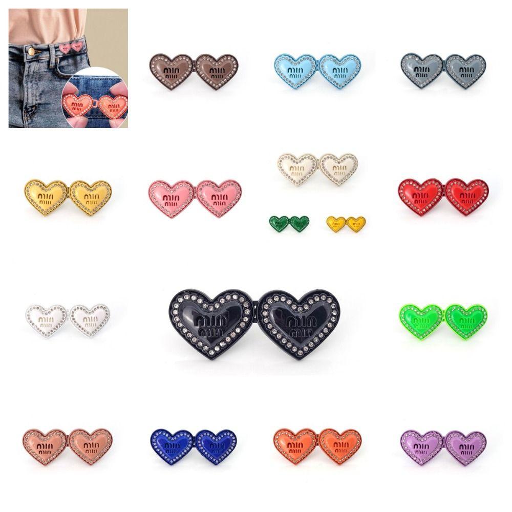 

Брюки с надписью, затягивающие пуговицы в форме сердца, джинсовые застежки, изысканные затягивающиеся пряжки на талии, офисные