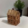 Kids Educational Handicraft 1:72 Scale Eastern European Two Story Building Wooden Puzzle Model Scene DIY Ornament Gift Children