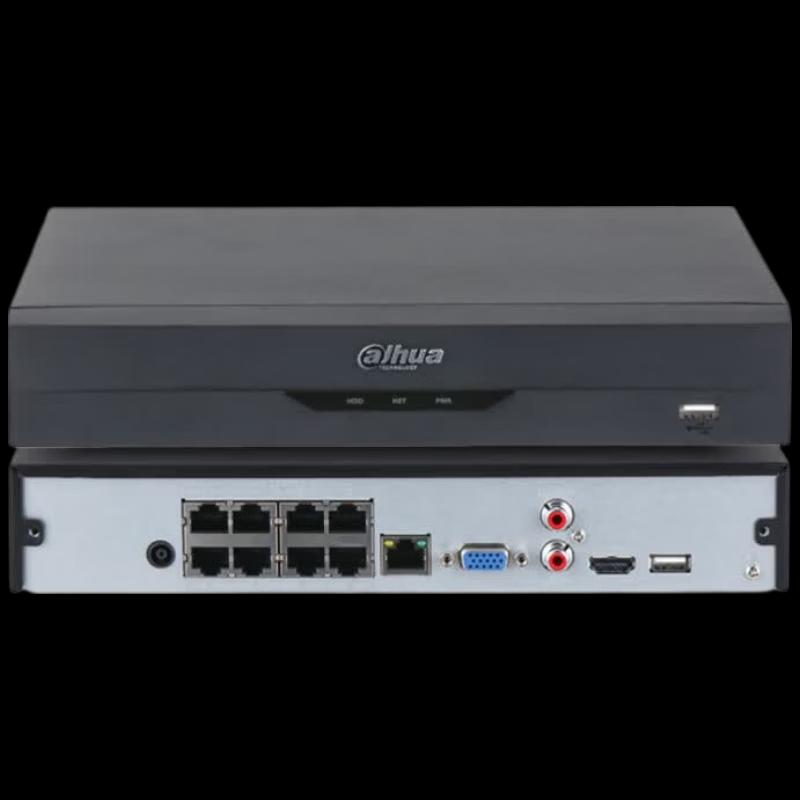 Dahua 8-Channel PoE Network Video Recorder (NVR) CN plug (adapter included)