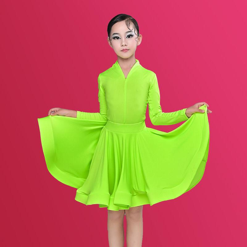 Girl Latin Dance Training Costume Children's Performance Costume Competition Regulations Latin Dance Dress