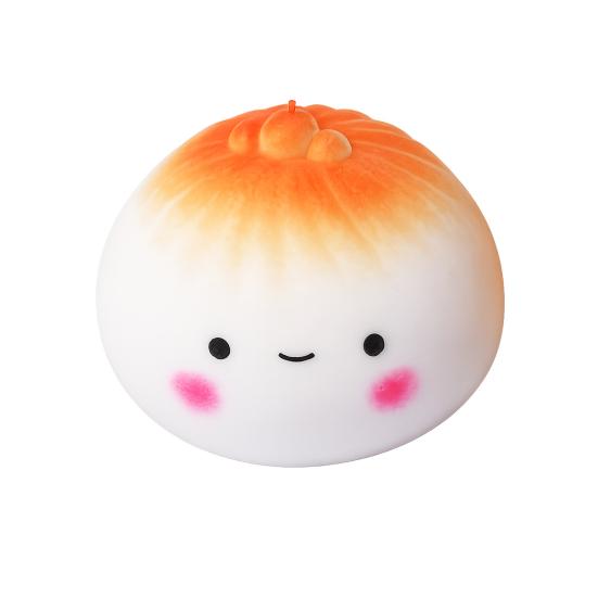 Cartoon Steamed Bun Fidget Toy Stuffed Bun Squeeze Stress Relieving Toy Simulated Dumpling Dough Ball Office