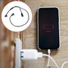 Multipurpose USB C Male To Small USB Male Cable with Dedicated 5V Charging Interfaces Plastic Texture for Mobile Devices