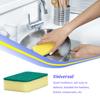 High Density Sponge Round Corner Scrubber Brush Cleaning Tool Multi-Purpose Dish Household Garden Sink Accessories