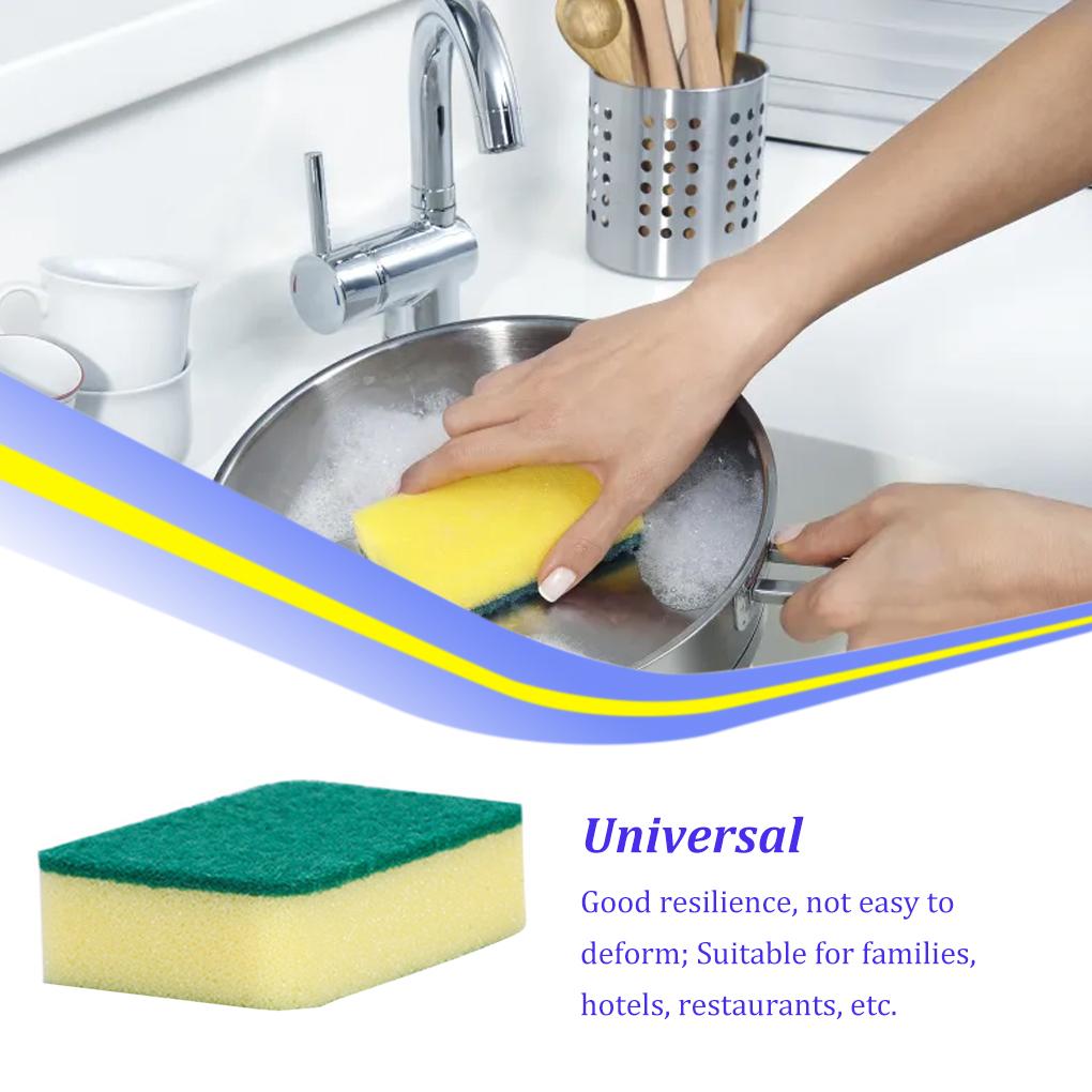 High Density Sponge Round Corner Scrubber Brush Cleaning Tool Multi-Purpose Dish Household Garden Sink Accessories