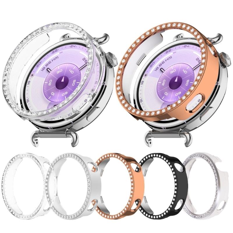 Scratch Resistant Watch Protective Case Frame for Watch GT6 41mm Smartwatch Hollowed Single Row Decorations
